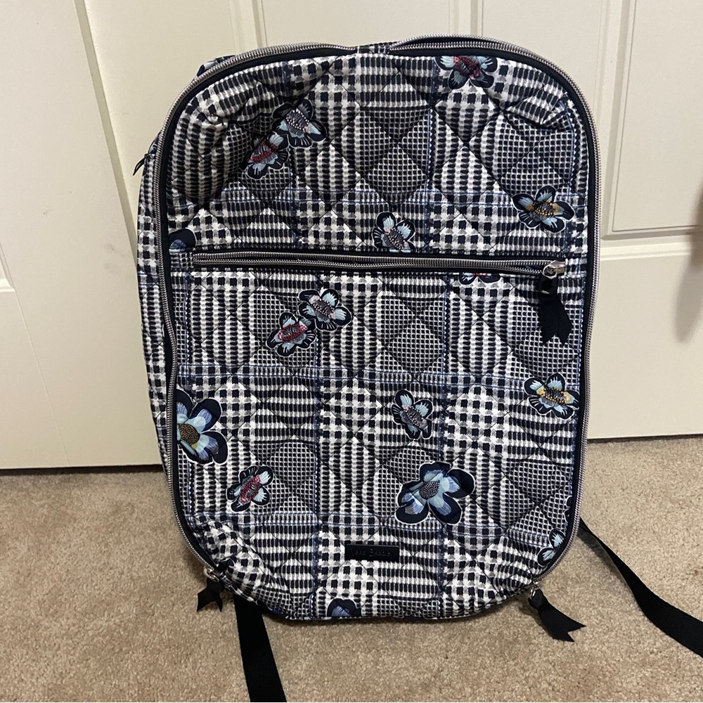 Vera bradley lay flat backpack in Bedford Plaid